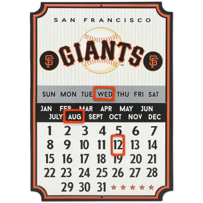 San Francisco Giants 10'' x 14'' Metal Calendar