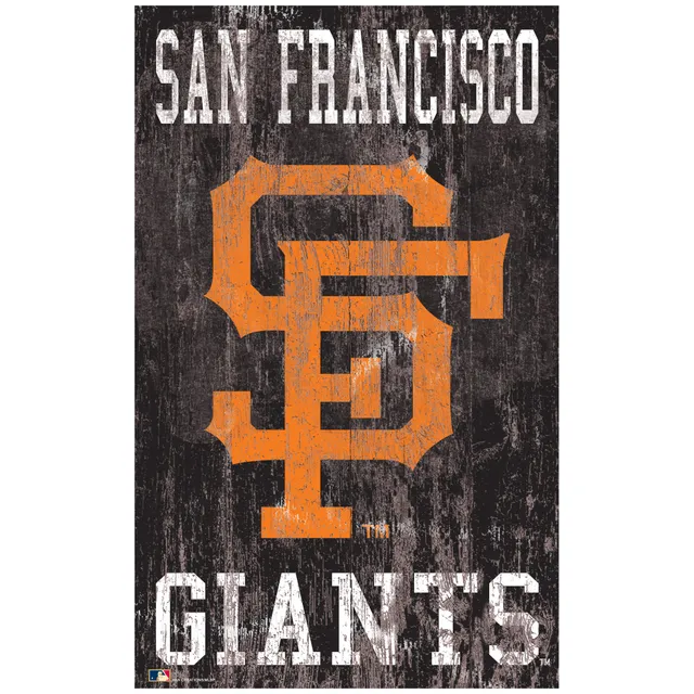 Lids San Francisco Giants 24'' x 24'' Distressed Logo Cutout Sign