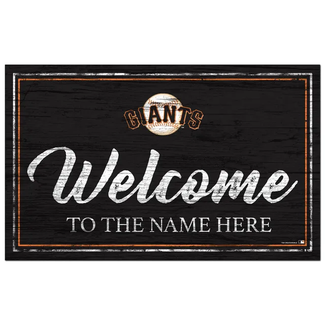 San Francisco Giants 48 Personalized Welcome Leaner Sign