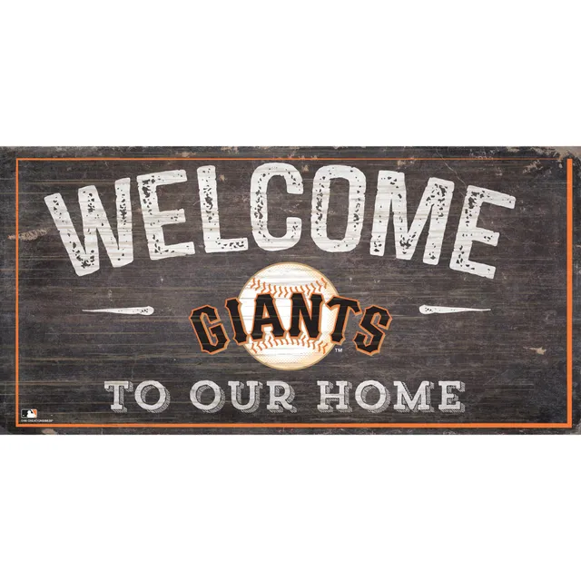 San Francisco Giants 48 Personalized Welcome Leaner Sign