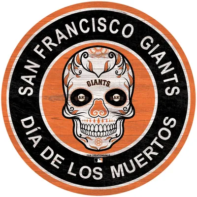 San Francisco Giants 12'' Sugar Skull Circle Sign