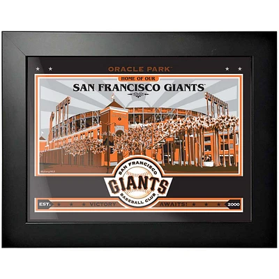 San Francisco Giants - 12'' x 16'' Oracle Park Wins Collection Framed Photo
