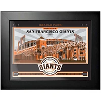 San Francisco Giants - 12'' x 16'' Oracle Park Wins Collection Framed Photo
