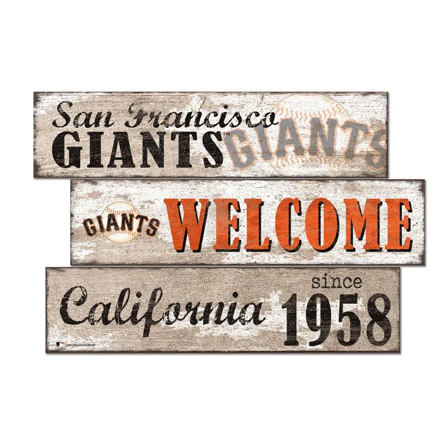 San Francisco Giants 48 Personalized Welcome Leaner Sign