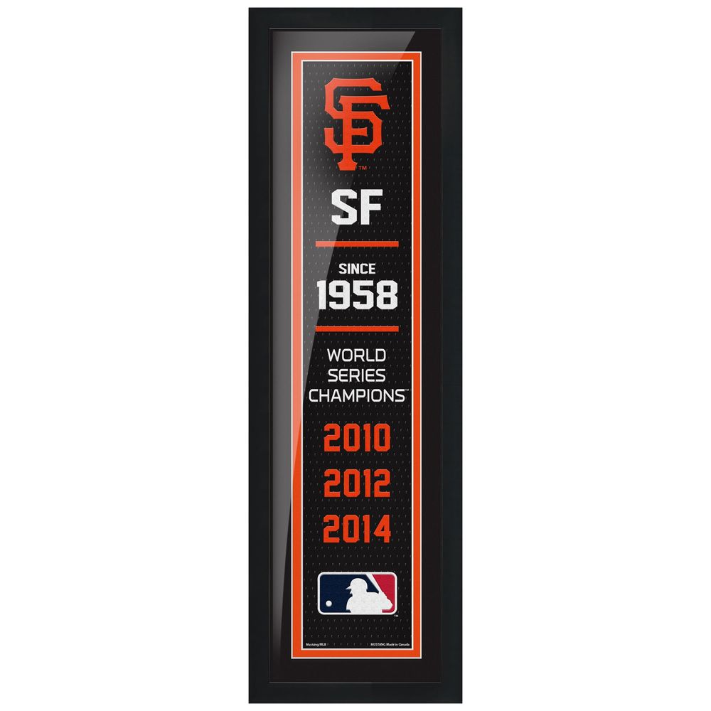 San Francisco Giants 3-Time World Series Champions - 6'' x 22'' Empire Framed Artwork