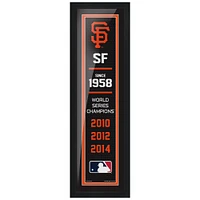 San Francisco Giants 3-Time World Series Champions - 6'' x 22'' Empire Framed Artwork