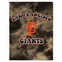 San Francisco Giants 60'' x 70'' Bubble Tie-Dye Flannel Sherpa Blanket