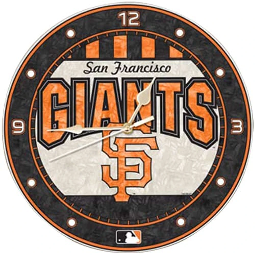 Horloge en verre artistique des Giants de San Francisco