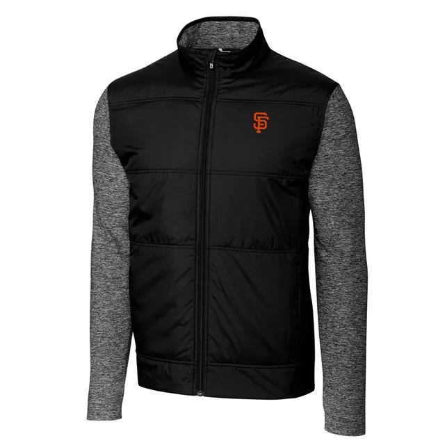 San Francisco Giants Stitches Youth Raglan Quarter-Zip Jacket - Black