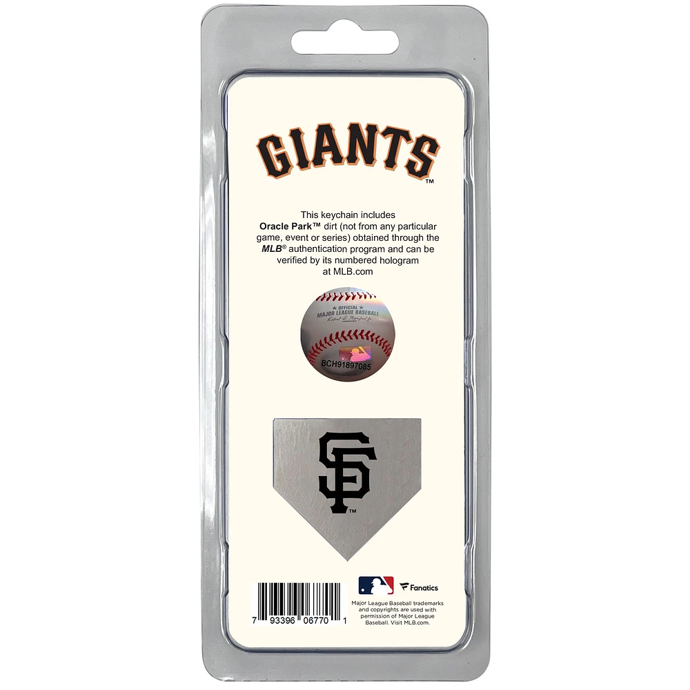 Giants de San Francisco - Rempli de terre utilisée lors d'un match à domicile