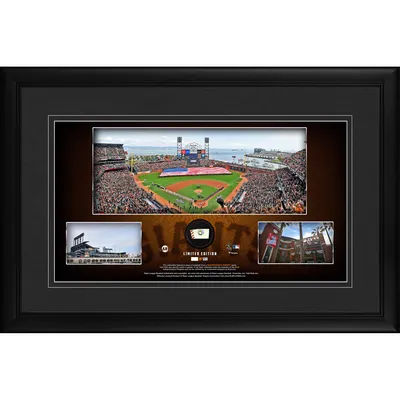 New York Giants Fanatics Authentic Black Framed Wall-Mountable