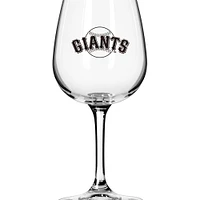 Verre à vin à pied de 12 oz avec logo des Giants de San Francisco