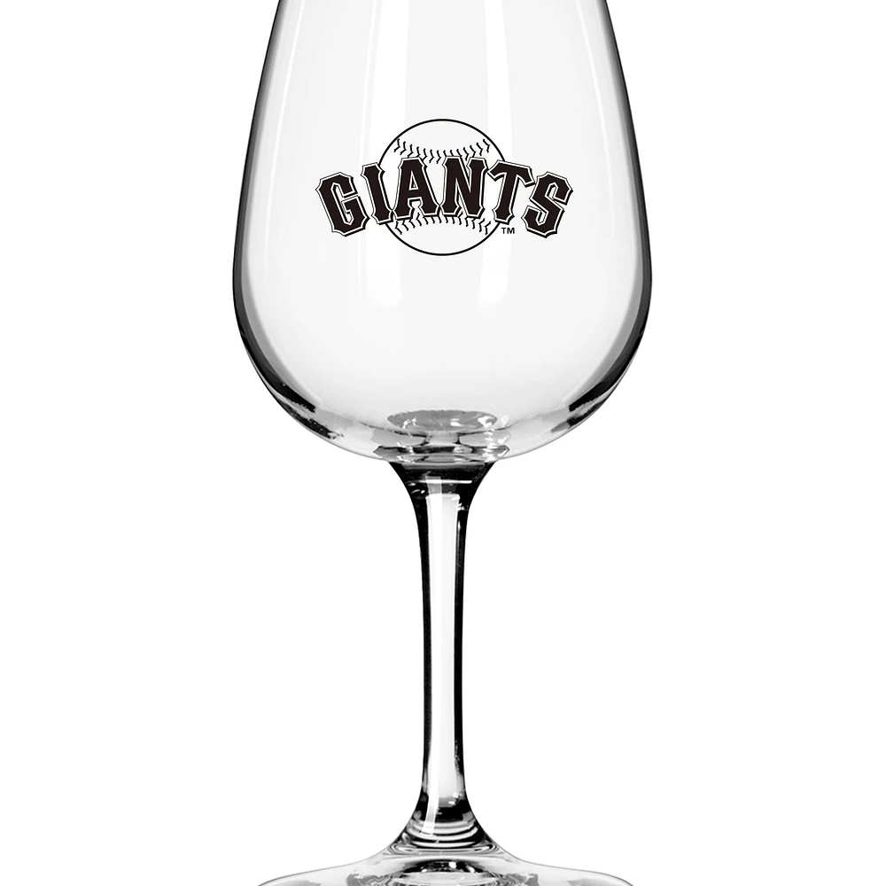 Verre à vin à pied de 12 oz avec logo des Giants de San Francisco