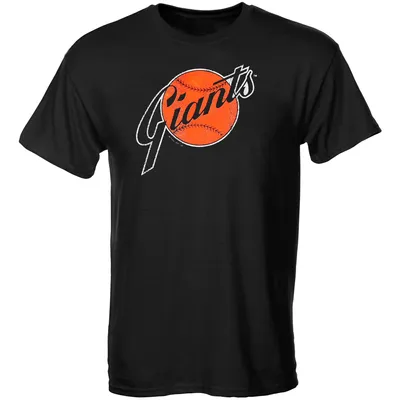 Men's Majestic Threads Orange San Francisco Giants Throwback Logo Tri-Blend T-Shirt