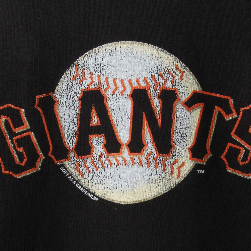 Soft As A Grape San Francisco Giants Youth Distressed Logo T-Shirt - Orange, Size: Youth XS