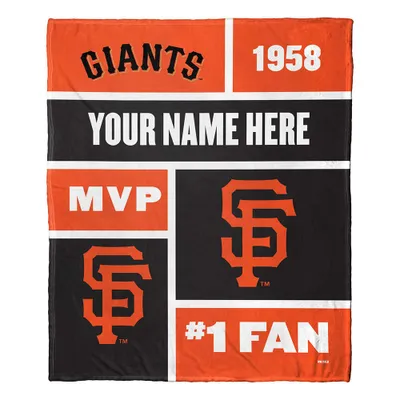 San Francisco Giants The Northwest Group 50'' x 60'' Colorblock Personalized Silk Touch Throw