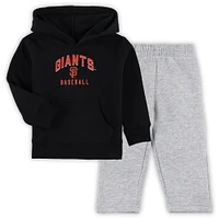 Ensemble sweat à capuche et pantalon en polaire Play-By-Play des Giants de San Francisco, noir/gris, pour tout-petit