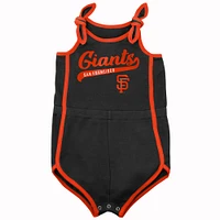 Toddler Black San Francisco Giants Hit & Run Bodysuit