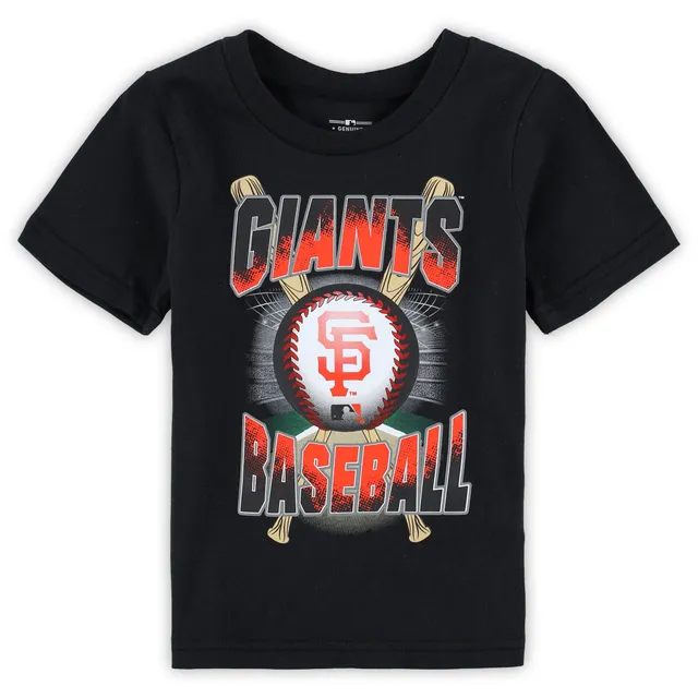 San Francisco Giants Stitches Youth Allover Team T-Shirt - Black