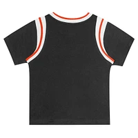 Ensemble t-shirt et short Loaded Fanatics pour tout-petits, noir/gris, San Francisco Giants Bases