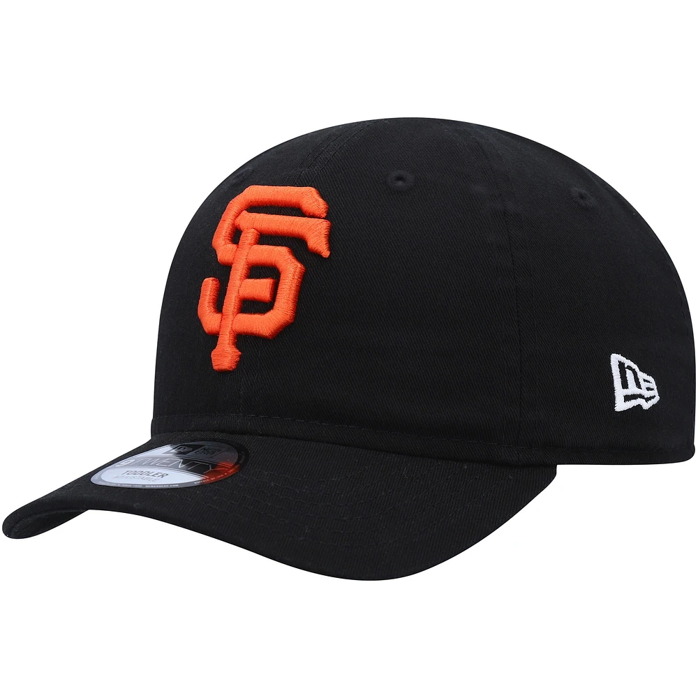 Casquette réglable New Era San Francisco Giants Team 9TWENTY noire pour tout-petit