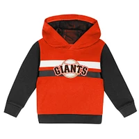 Ensemble sweat à capuche et pantalon de survêtement pour tout-petits orange/noir des San Francisco Giants