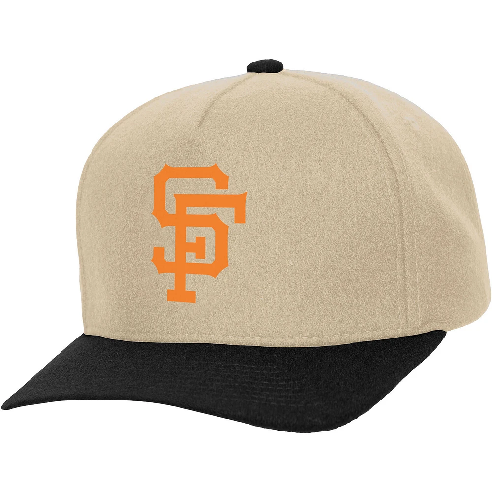 Unisex Mitchell & Ness  Cream San Francisco Giants Basic Coop Pro Adjustable Hat