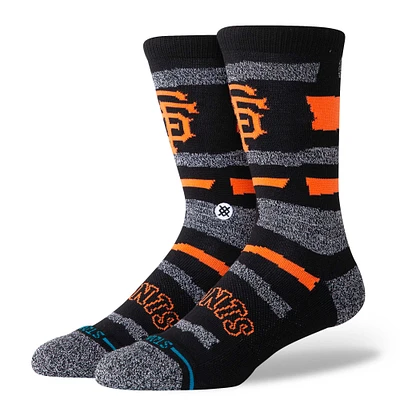 Chaussettes unisexes Stance San Francisco Giants Squeeze Tri-Blend Knit Crew