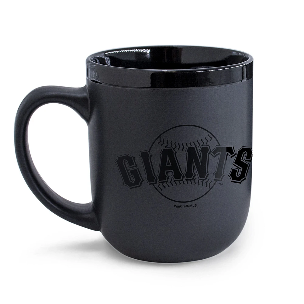 WinCraft Géants de San Francisco 17 oz. Tasse noire ton sur ton