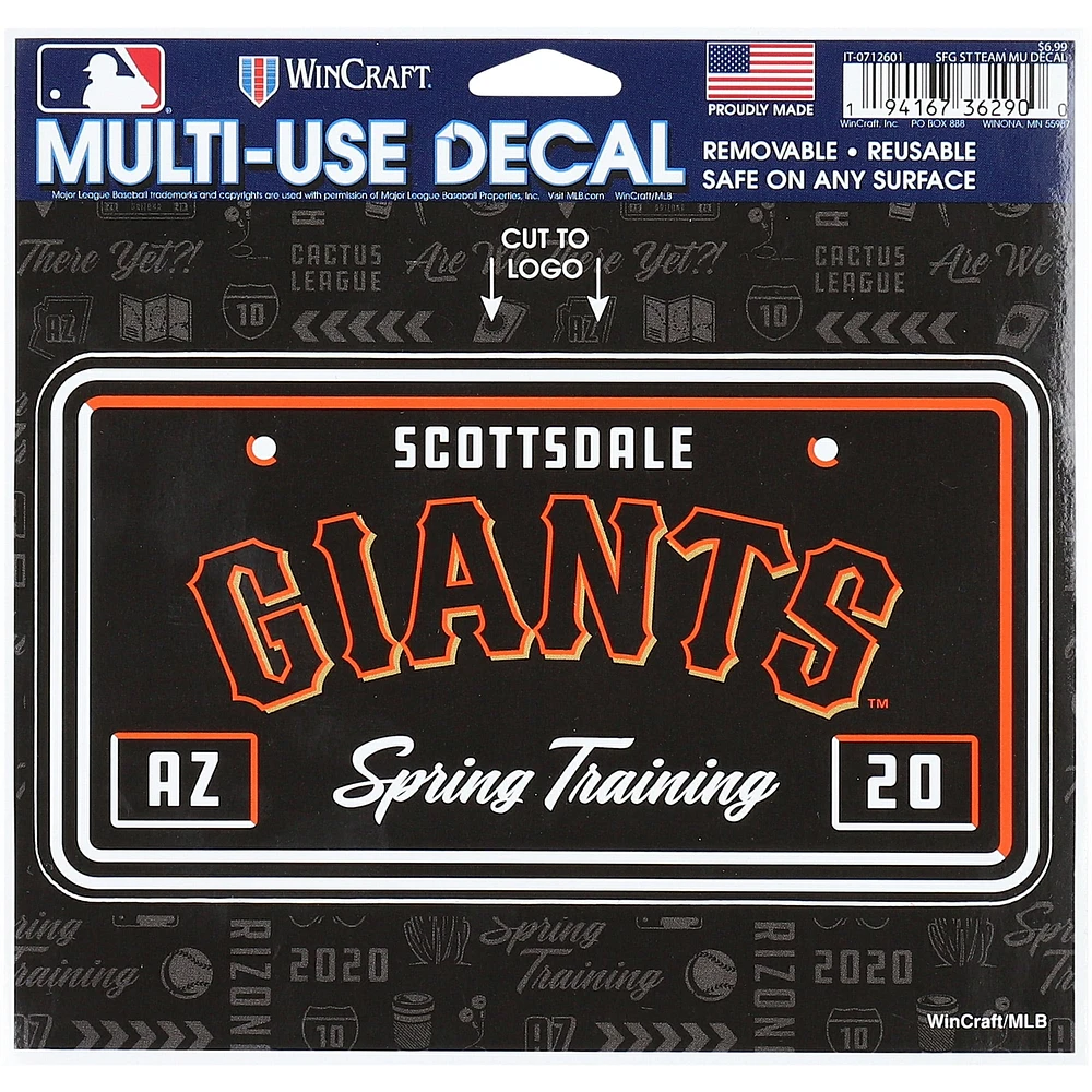 WinCraft San Francisco Giants 2.5 "x 5" 2020 Spring Entraînement Decal Multi-Usage