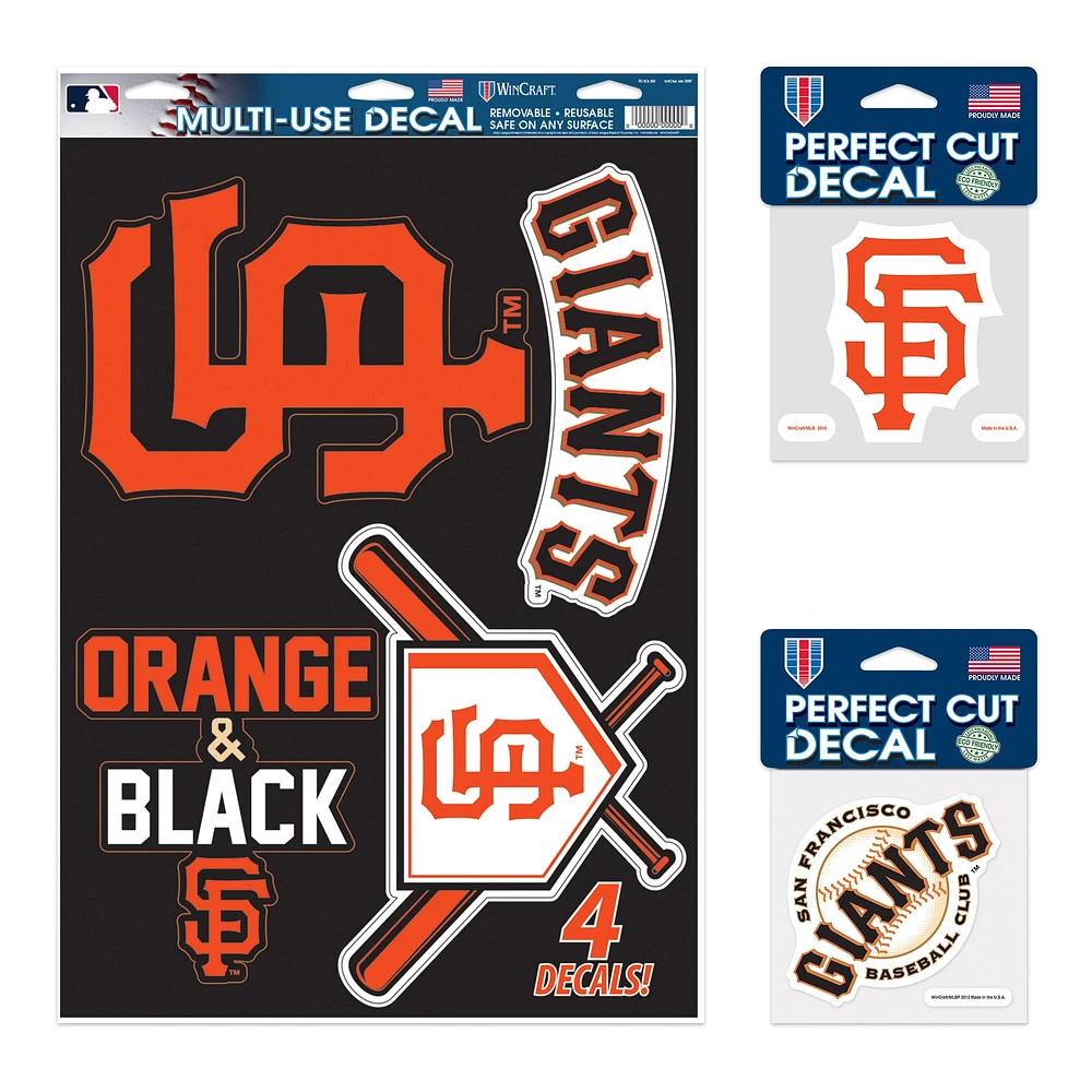 Pack de décalcomanies WinCraft San Francisco Giants