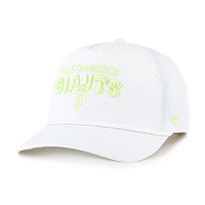Women's '47  White San Francisco Giants Bright Side Adjustable Hitch Hat