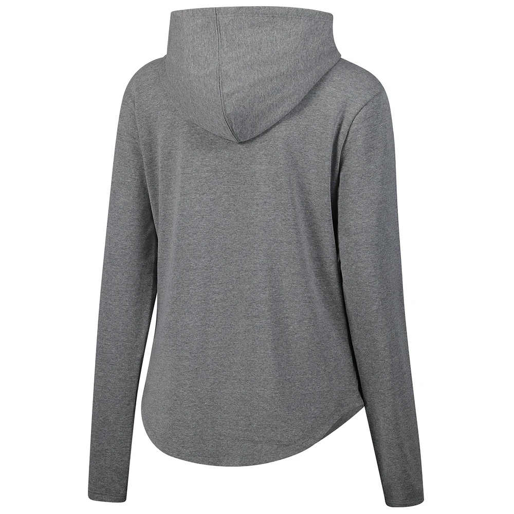 Sweat à capuche en polaire gris chiné Fanatics pour femmes des San Francisco Giants