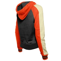 Sweat à capuche court manches raglan Cooperstown Collection de San Francisco Giants New Era pour femme, noir