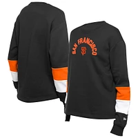 Sweat-shirt à enfiler Game Day Color noir San Francisco Giants de New Era pour femme