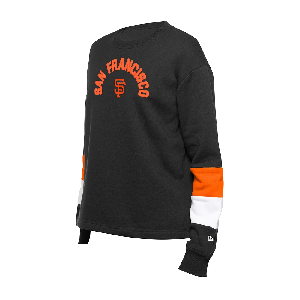 Sweat-shirt à enfiler Game Day Color noir San Francisco Giants de New Era pour femme