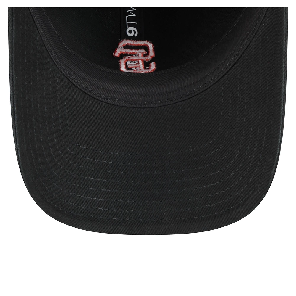 Women's New Era  Black San Francisco Giants Preppy Team 9TWENTY Adjustable Hat