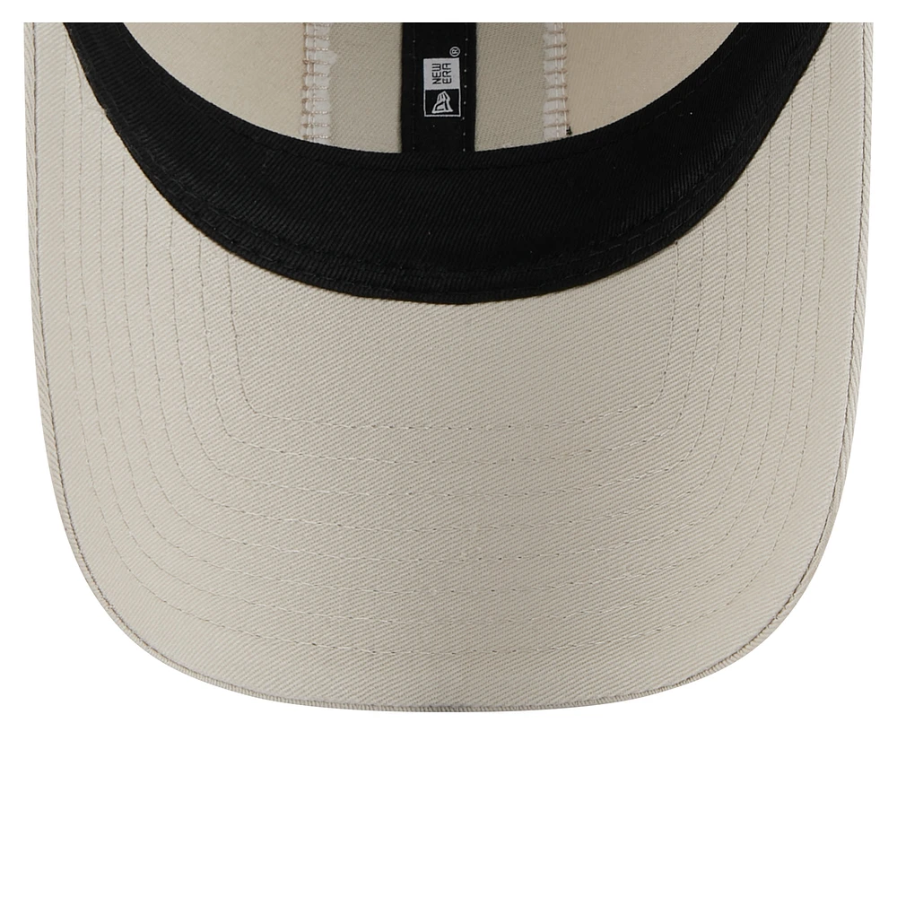 Casquette ajustable 9TWENTY à point carré beige clair New Era pour femme des Giants de San Francisco