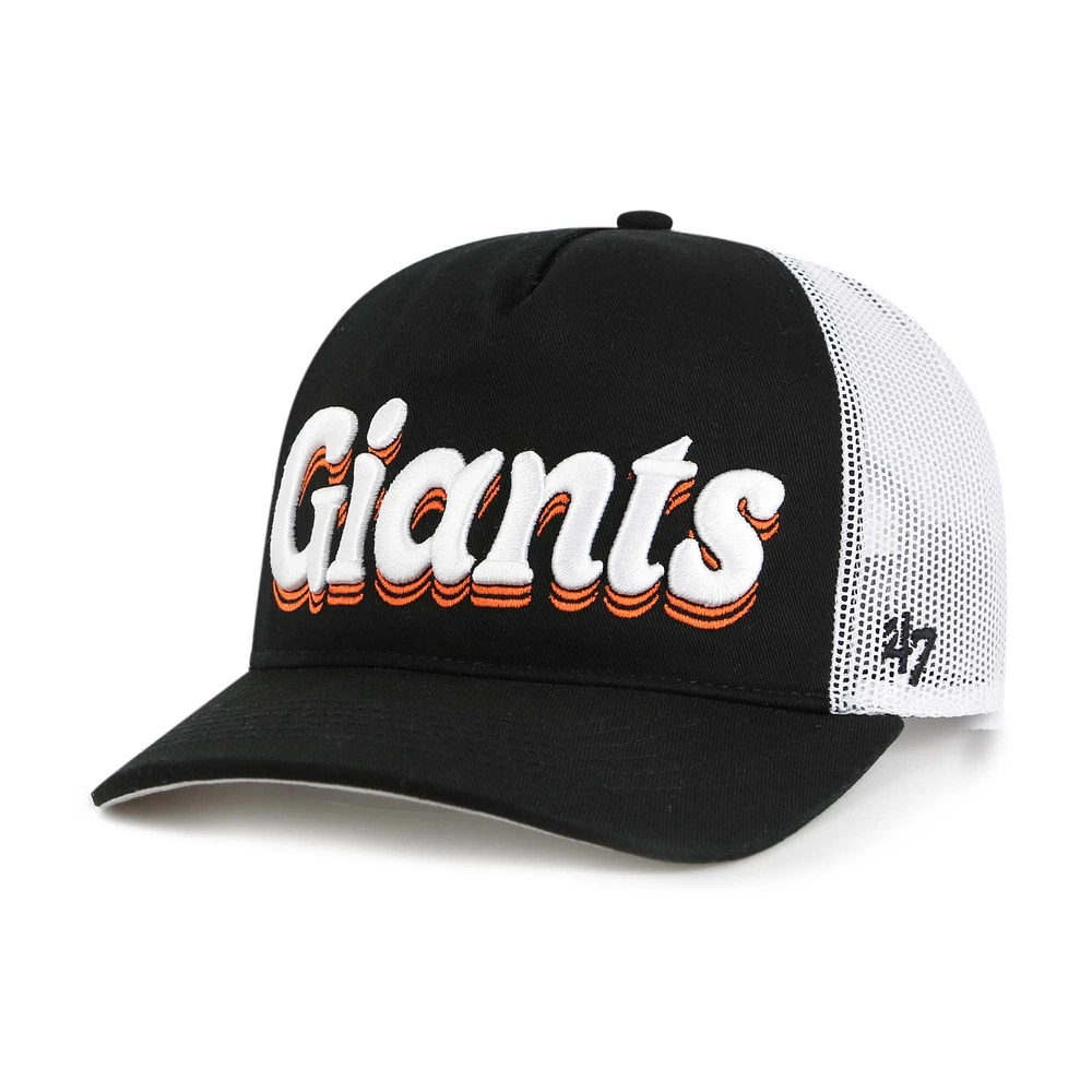 Casquette ajustable Biloxi Hitch noire pour femme '47 des Giants de San Francisco