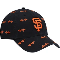 Women's '47 Black San Francisco Giants Confetti Clean Up Adjustable Hat