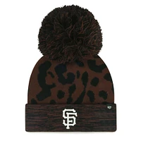 Women's '47 Brown San Francisco Giants Rosette Cuffed Knit Hat with Pom