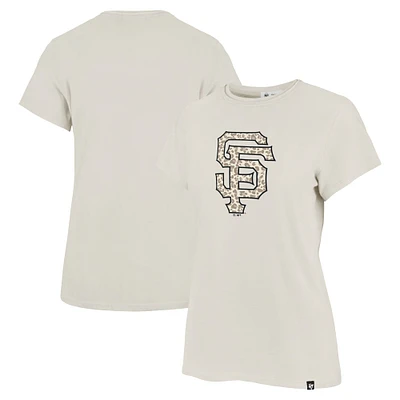 Women's '47 Oatmeal San Francisco Giants Panthera Frankie T-shirt