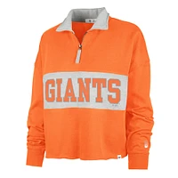 Veste '47 Orange San Francisco Giants City Connect Bae Remi Quarter-Zip pour femme