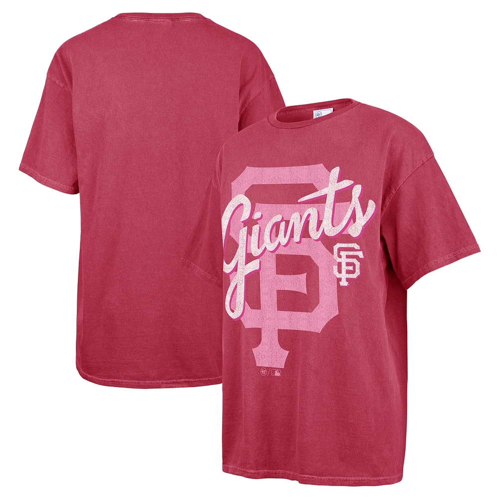 T-shirt rose '47 pour femmes des Giants de San Francisco Dopamine Tradition