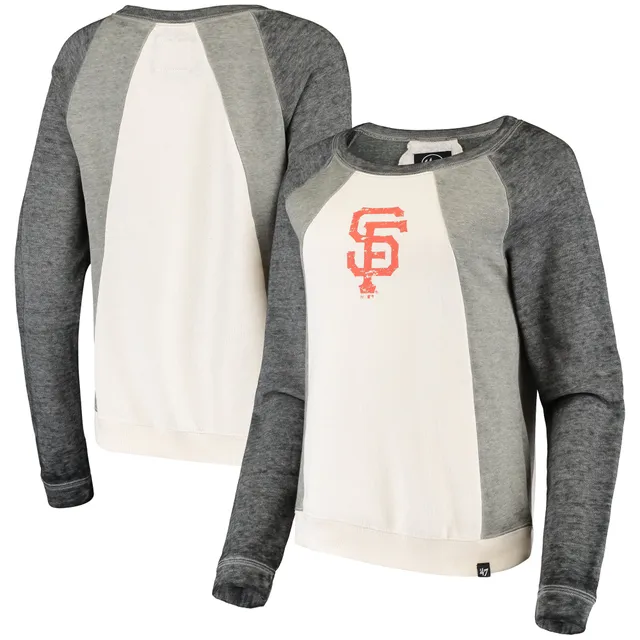 Women's San Francisco Giants '47 Heathered Gray Spring Training Fade V-Neck  T-Shirt