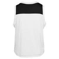 Women's '47 White San Francisco Giants Premier Zoey Waist Length Tank Top