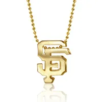 Women's San Diego Padres Alex Woo 14k Yellow Gold Disc Necklace