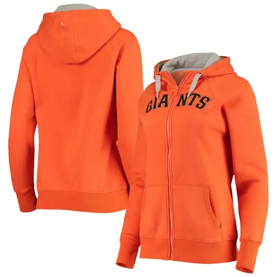 San Francisco Giants Antigua Women's Logo Victory Full-Zip Hoodie - Orange