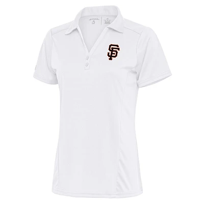 Polo hommage au logo des Giants de San Francisco pour femme, blanc, Antigua