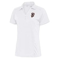 Polo hommage au logo des Giants de San Francisco pour femme, blanc, Antigua